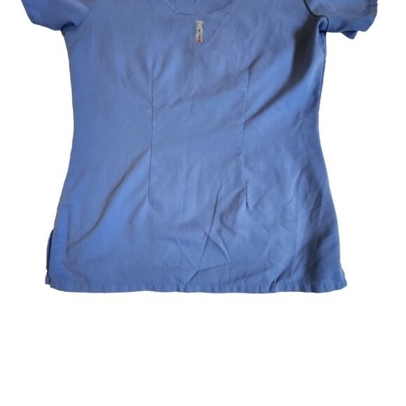 Grey's Anatomy Active Blue Short Sleeve 4 Pocket Scrub Top Size XS - Picture 6 of 11
